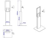 Pedestal Para K2 Com Suporte Universal Para Pinpad - Imagem 6