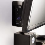 Suporte Monitor, Minipc, Leitor de Código de Barras, Teclado e Mouse para Parede - Imagem 2