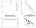 Suporte Tablet De Mesa Giratório Branco - Imagem 3